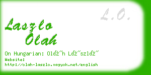 laszlo olah business card